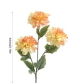 thumbnail image 3 of 3 Pcs Artificial Mums Flowers for Outdoor, UV Resistant Fake fall Chrysanthemums Marigold Plant, Autumn Floral Arrangements for Outside, Garden, Yard, 3 of 6