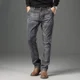 thumbnail image 2 of Pantalones vaqueros elásticos para hombre, pantalones vaqueros elásticos para hombre, pantalones de trabajo elásticos, rectos, de algodón, de invierno, tallas grandes, ropa de otoño barata de lujo, 2 of 5