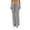 Gray, variant on Bloomae Cotton Linen Pants for Women Loose Fit Casual Straight Leg Drawstring Elastic Waist Lounge Pants Lightweight Comfy Trousers with Pockets Army Green L