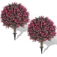 thumbnail image 1 of Juego de topiarios artificiales de madera de boj rosa AOKIIE, 22 cm, 1 of 7