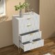 thumbnail image 3 of LDHF 4 Drawer Dresser, Drawer Chest, Tall Storage Dresser Cabinet Organizer Unit with Metal Legs for Bedroom, Living Room, Closet (White/4 Drawer), 3 of 4
