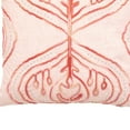 thumbnail image 3 of 17" X 17" Coral Damask Zippered Polyester Throw Pillow With Tassels, 3 of 4