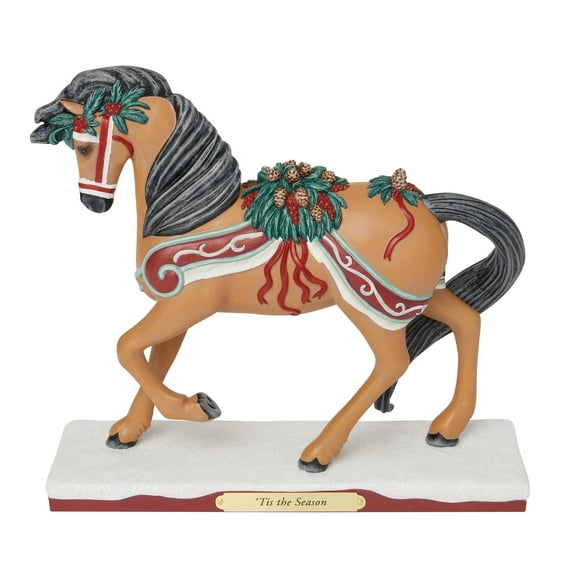 Enesco Trail of Painted Ponies Tis the Season Christmas Multicolor Figurine 7.3in H