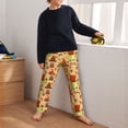 thumbnail image 5 of Xecao Autumn Gnomes Print Teenagers' Pajama Pants Long Sleep Pants Soft Elastic Waist Pajama Bottoms Elastic waist with 2 Pockets 5-16 Years-Small, 5 of 6