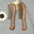 thumbnail image 4 of Sandalwood Wide Tooth Comb Curly Hair Portable Coarse Tooth Wooden Comb Hair Massage Tool Coarse, 4 of 5