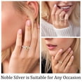 thumbnail image 5 of APSVO S925 Sterling Silver Plated Love Heart Rings for Women Girls CZ November Birthstone Ring with Yellow Citrine Topaz Promise Band Wedding Birthday Graduation Jewelry Gifts Teen Kids, 5 of 9