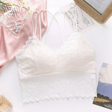 

[Clearance!]Women Cami Tanks Top Lace Bralette Top For Women Beauty Back Underwear Lingerie Cropped Camisole