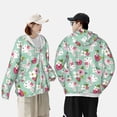 thumbnail image 6 of Fotbe Bunny And Rose Men's Women's UPF 50+ Sun Protection Jacket Hooded Cooling Shirt with Pockets Hiking Outdoor Performance-3X-Large, 6 of 9