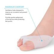 VGEBY Bunion Corrector Toe Separator, 1 Pair Silicone Gel Toes Cushion Pad Forefoot Pads Bunion Protector Toe Separator Pain Relief, Big Toe Joint Hammer Treat Pain in Hallux Valgus Tailors