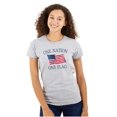 thumbnail image 3 of One Nation Distressed Flag USA Pride Womens Slim Fit Graphic Tee Brisco Brands M, 3 of 6