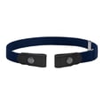 thumbnail image 2 of Belts for Women Men Buckle Belt Invisible No Buckle Stretch Waist Belt For Jean Pants,Dresses,No Bulge Dark Blue, 2 of 5