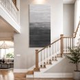 thumbnail image 4 of Canvas Wall Art, Grey Ombre Framed Canvas Prints for Living Room Hallway, Modern Abstract Art Ocean Oil Painting Oversized Gallery Wrapped Wall Decor for Home Office, Gifts, 30"x60" Ship Next Day, 4 of 9