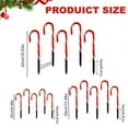 thumbnail image 3 of MOQIN Christmas Candy Cane Pathway Markers Lights - Set of 5 Christmas Stakes Lights Outdoor Pathway Decorations, Connectable & Light Up Xmas Holiday Party Yard Art Indoor Outdoor Ornament, 3 of 9
