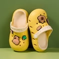 thumbnail image 6 of Huowey Summer Toddler Girls Clogs Garden Shoes Cute Cartoon Animal Graphic Lightweight Non- Tole Breathable Water Sandals Outdoor Beach Pool Soft Casual Footwear Slipper,Yellow,9-10 Years, 6 of 7