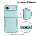 thumbnail image 4 of For iPhone 17 Air Phone Case, with Tempered Glass Screen Protector, Heavy Duty Rugged Shockproof Full Body Protection Sturdy Durable Cover Cute Bumper for Apple iPhone 17 Air 5G -Green, 4 of 7