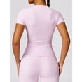 thumbnail image 2 of NCLAGEN T-Shirt de Sport pour Femmes, Manches Courtes, Col Rond, Respirant, Extensible, GYM, Yoga, Entraînement Physique, Actif, 2 of 7
