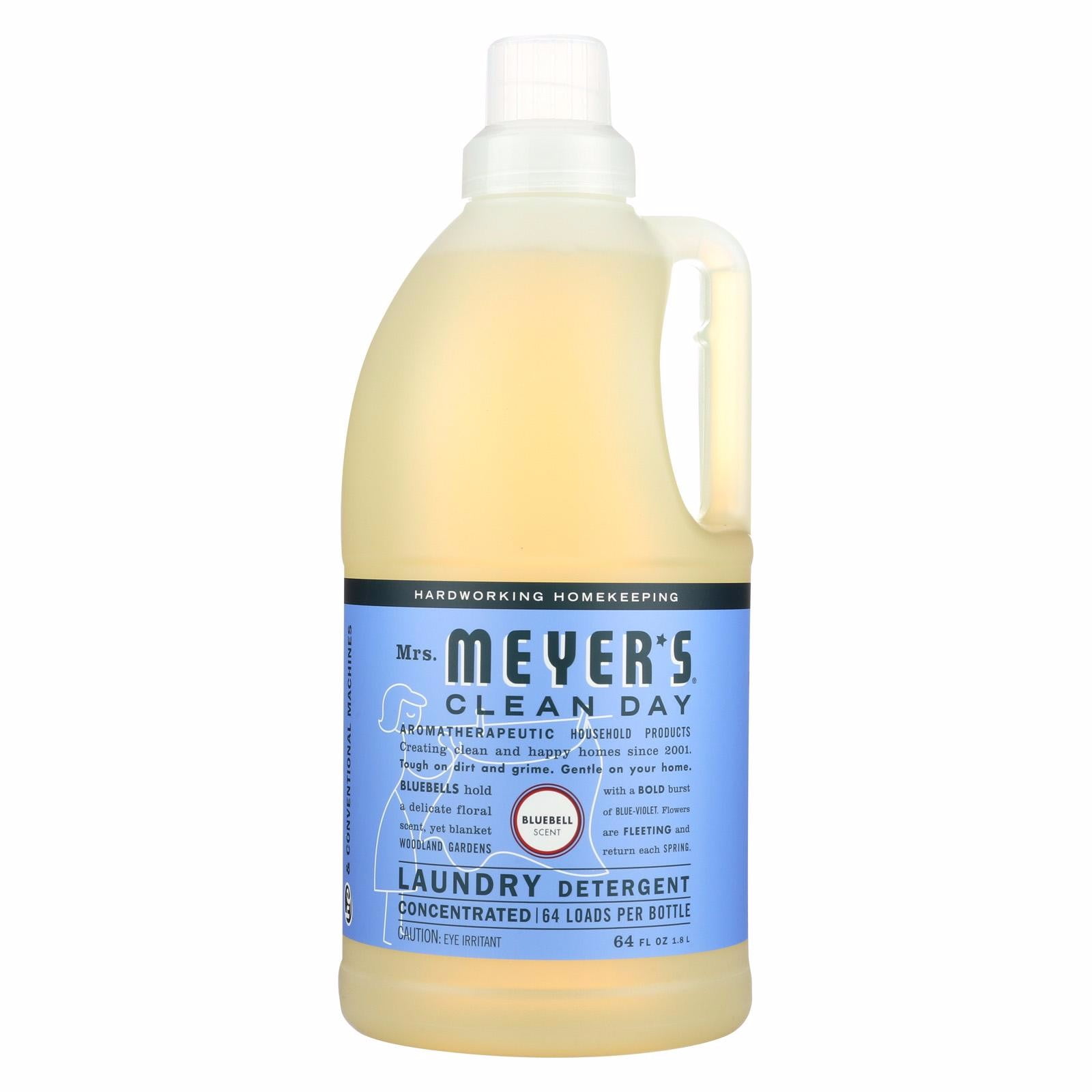 Mrs. Meyers Clean Day Laundry Detergent Bluebell pack of 6 64 Fl