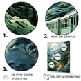 thumbnail image 3 of Designart "The Opulent Tranquility Of A Train Journey" Factories Floater Framed Wall Decor, 3 of 5