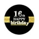 thumbnail image 1 of KAKOWELY 12 pegatinas decorativas para fiesta de cumpleaños con letras de feliz cumpleaños número 16 para fiesta de cumpleaños, 1 of 5