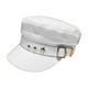 thumbnail image 4 of Sombrero de béisbol plana para mujer Yinane Gorra de vendedor de periódicos blanco, 4 of 8