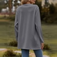 thumbnail image 4 of VISALY Long Cardigans Button Down Cardigans 2025 Fall Fashion Cardigan Soft Knit Cardigan for Women Long Sleeve Open Front Coat with Pockets Thin Cardigans Lightweight Trendy Sweaters Dark Grey Xxl, 4 of 6