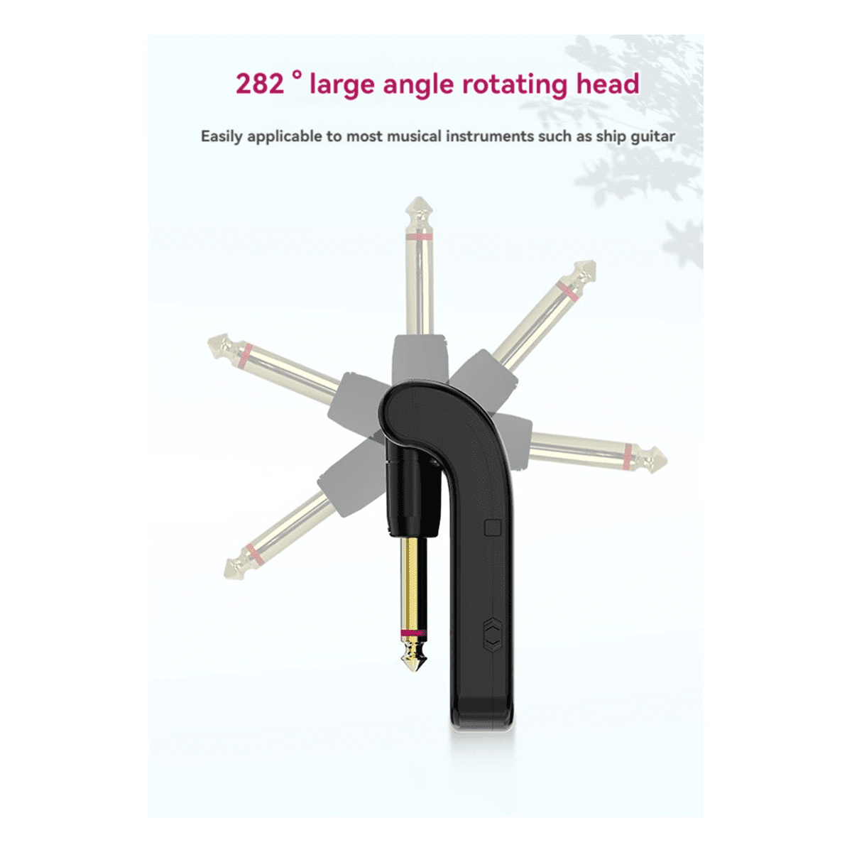 2.4G WS-4 Wireless Guitar System Transmitter Receiver for Electric Bass 48K/16bit Real-Time Transmission
