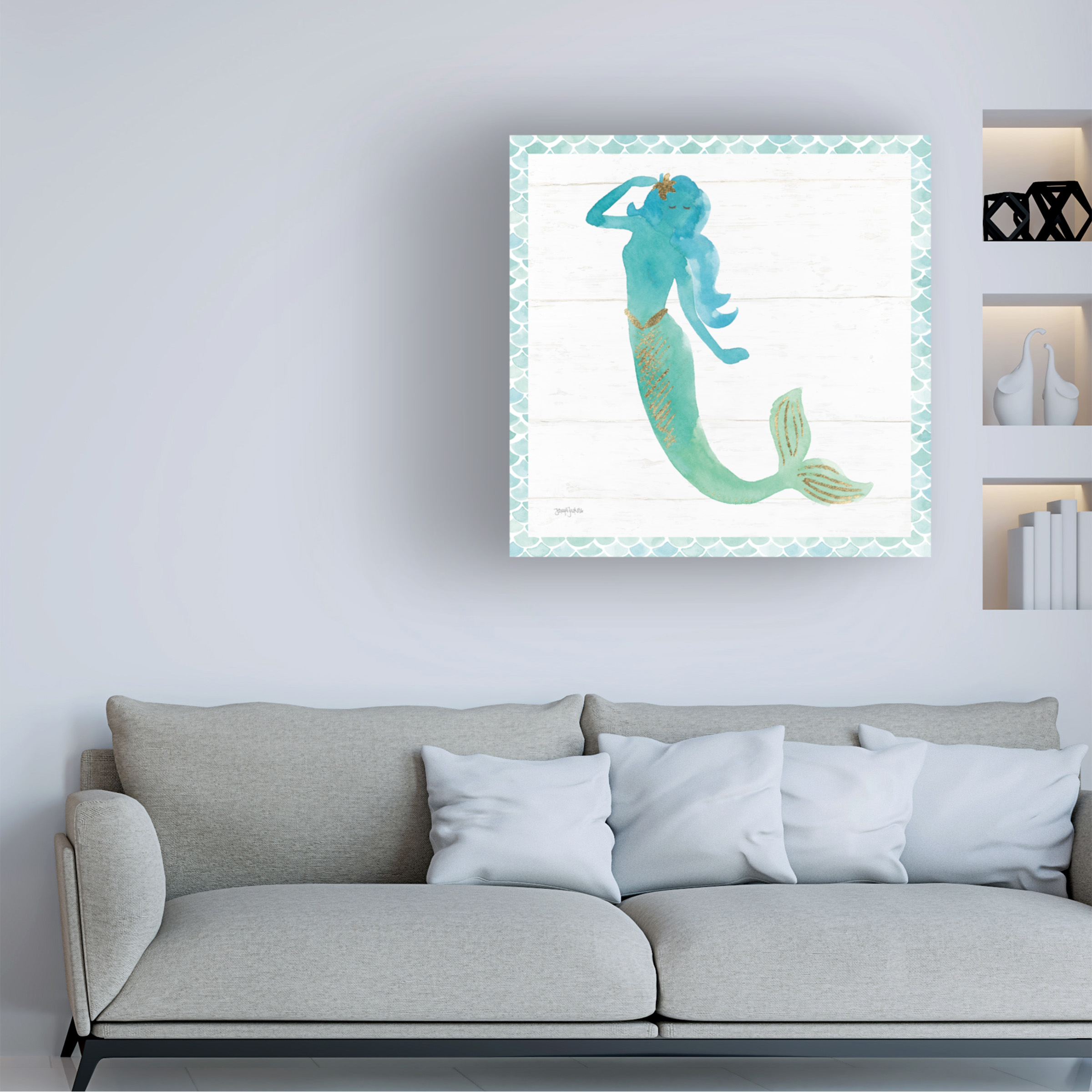 Trademark Fine Art 'Mermaid Friends IV' Canvas Art by Jenaya Jackson