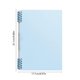 thumbnail image 3 of Cuaderno de anillas B5 de polipropileno reforzado, con hojas sueltas desmontables y rayadas, ideal para estudiantes, para tareas, diarios, tomar notas, material de oficina, escuela secundaria, hogar, 3 of 6