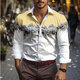 thumbnail image 4 of Camisa con estampado 3D de flores para hombre, primavera y otoño, manga larga, solapa, nueva moda, camisa informal, tendencia urbana, talla 5XL, ropa masculina 2024, 4 of 5