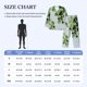 thumbnail image 4 of Fotbe Watercolor Green Leaves Pijama de Hombre con Estampado de Manga Larga, Conjunto de 2 Piezas, Ropa de Dormir Suave y Cómoda con Bolsillos-Small, 4 of 7
