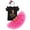 Black + Hot Pink, variant on Toddler Girls 1st 2nd 3rd Birthday Outfit Princess Polka Dots Ruffle Tutu Skirt Mouse Headband Cake Smash Party Clothes Set 2 Years Hot Pink