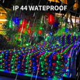 thumbnail image 2 of Estbridge Halloween/Christmas Net Lights Outdoor  6.6FT x 6.6FT 144 LED Fairy String Light with 8 Lighting Modes  Connectable Light for Garden Tree Bushes  Holiday Wedding Party Decoratio, 2 of 7