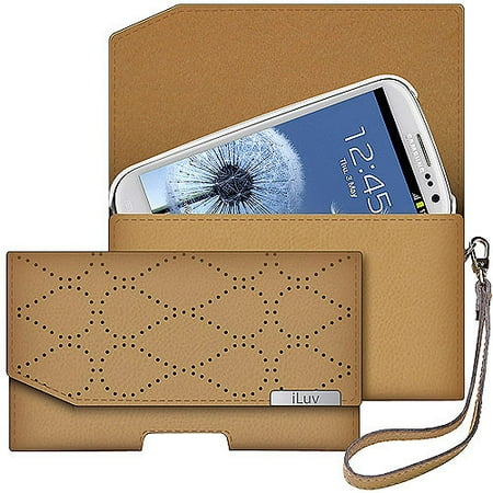 ILUV ISS245TAN Samsung Galaxy S iii Designer Wallet Atelier Clutch PK Tan