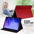 thumbnail image 6 of Dteck Case for Samsung Galaxy Tab A7 10.4 Inch 2020 (SM-T500/T505/T507) Case, Slim Leather [3D Embossed Flower] Flip Case with Card Slot & Pencil Holder for Samsung Tab Tab A7 10.4 Inch 2020, Red, 6 of 8