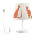 thumbnail image 2 of Cats Triangles LED Desk Lamp Table Lamp USB Bedside Nightstand Small Lamp for Bedroom Living Room Kids Room, 2 of 8