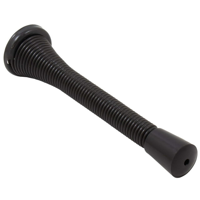Soporte para puerta Stone Harbor Hardware, muelle pesado de 10 cm, negro