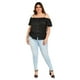 thumbnail image 5 of Blusa Campesina con Tirantes Zenobia Tallas Extras 11016 Negro Talla 40, 5 of 6