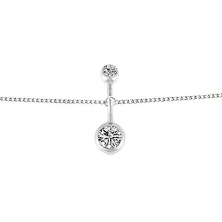 Dangle Belly Chain - BodyJ4You Belly Chain Adjustable Dangle Waist Jewelry Navel Ring Silvertone Body Chain