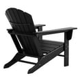 thumbnail image 6 of Portside 4-Piece Adirondack Chair with Matching Ottoman Footrest Set Black, 6 of 7