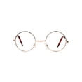thumbnail image 2 of Mens Dynomite Costume Kit, Circular Gold Frame Clear Lens Sunglass, 2 of 3