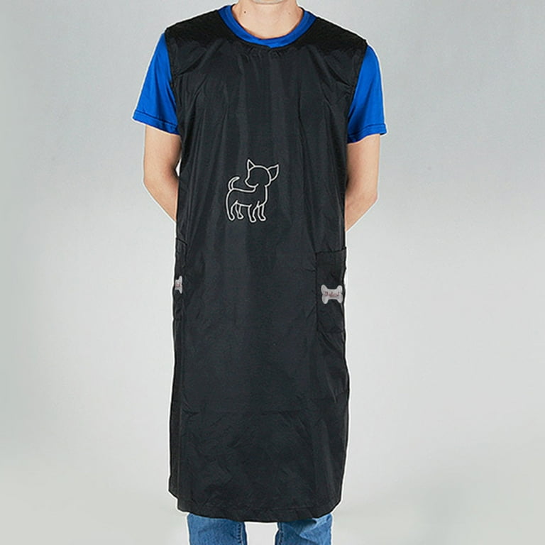 Waterproof Nylon Pet Grooming Apron Work Clothes Dogs Cats