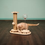 Interactive Scratch Post and Activity Center -- The Ultimate Cat Playground S1501