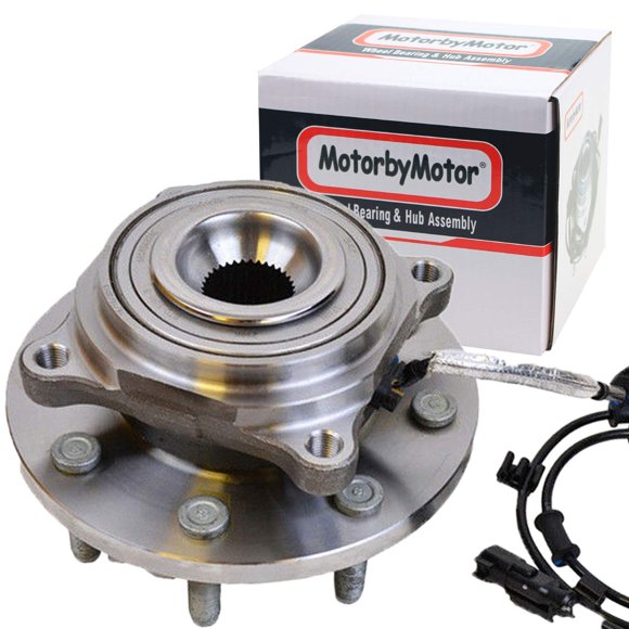 MotorbyMotor 515162 Roulement de Roue avant et Ensemble de Moyeu avec 8 Crampons en ABS pour Ram 2500 2014-2018, Ram 3500 2013-2018 Roulement de Moyeu Robuste - Tous Modèles