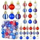 thumbnail image 1 of Adornos festivos para el Día de la Independencia, bolas colgantes con elementos de la bandera estadounidense, adornos patrióticos para uso en exteriores e interiores, adecuados para carnavales, 1 of 6
