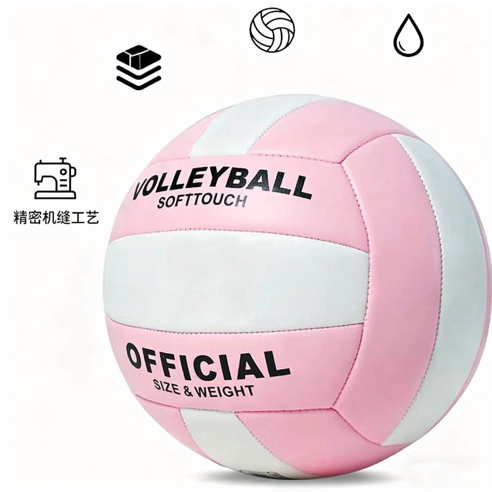 Macaron Volleyball Official Size No.5 PVC/PU 2.7mm thickness Machine Sewing Soft Beach Air Volleyball Professional Match Balls
