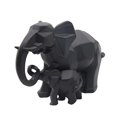 thumbnail image 2 of Madre Hijo Pareja Amor Escultura Decorativa Negro Sunnimix Figura de resina elefante, 2 of 8