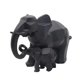 thumbnail image 2 of Decoración creativa Decoración para hogar Adorno de sanía de estatuil de Negro Colco Estatuilla de elefante de resina, 2 of 8