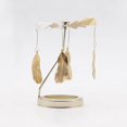 thumbnail image 2 of Rotating Candlestick Metal Rotating Tea Light Tea Light Candle Holder for Tray Tea Fireplace Feather, 2 of 9