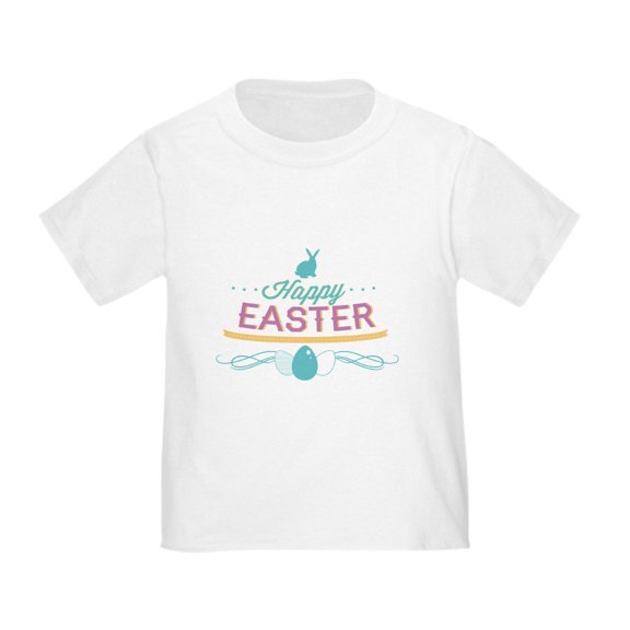 CafePress - Happy Easter Toddler T Shirt - Cute Toddler T-Shirt, 100% Cotton