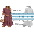 thumbnail image 6 of MOSHU Crew Neck Dresses for Women Short Sleeve Women Dresses Casual Swing Babydoll Midi Dress with Pockets, 6 of 12